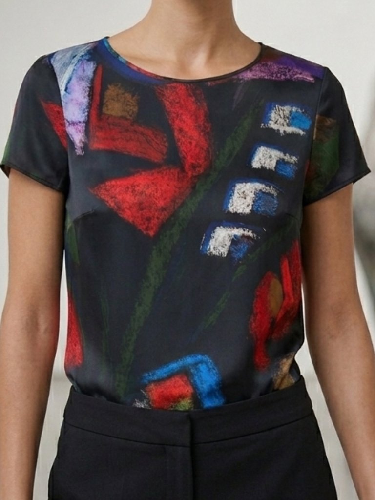 Armani Collezioni Geometric Top